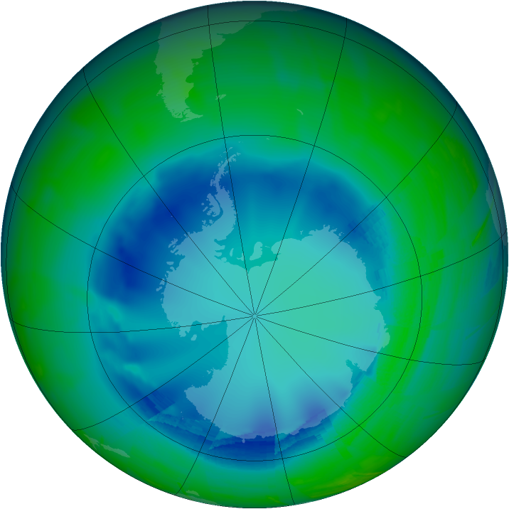 Ozone Map 2009-08-11